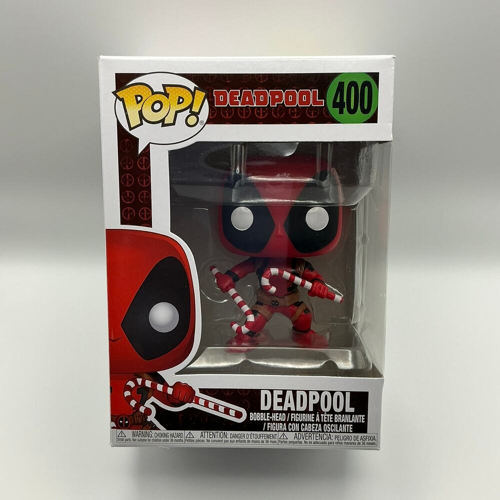 Funko Pop! Marvel Comics Candy Cane Deadpool #400 – Brand NWT in BOX